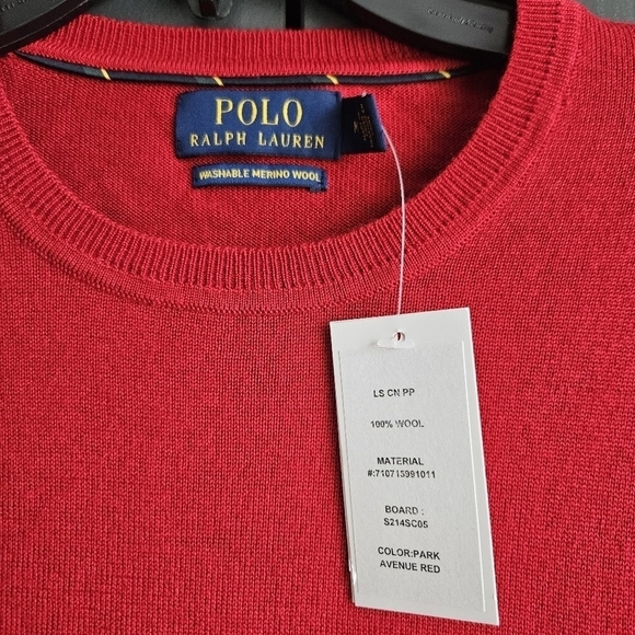 Polo Ralph Lauren 100% Merino Wool Pullover Sweater Sz Medium Christmas Party - Picture 4 of 8